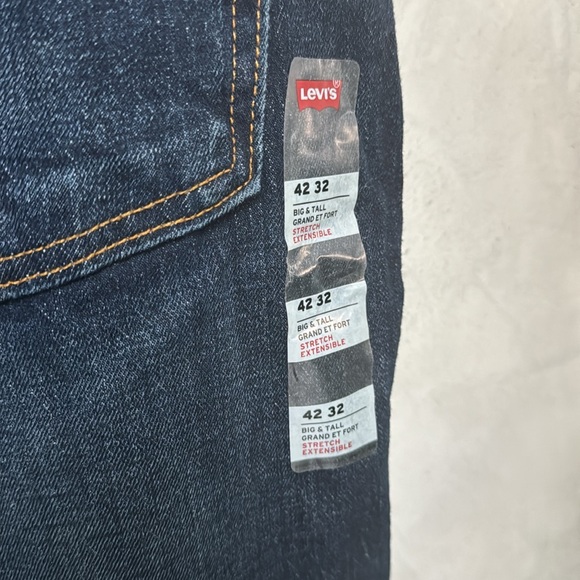 NWT 541™ ATHLETIC TAPER LEVI’S® MEN'S Dark Wash JEANS (big and tall) - Picture 9 of 11